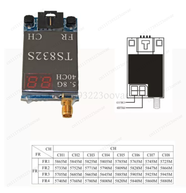 TS832 RC832 5.8G 600mW 48CH FP - Drone Racing Transmitter recension och pris